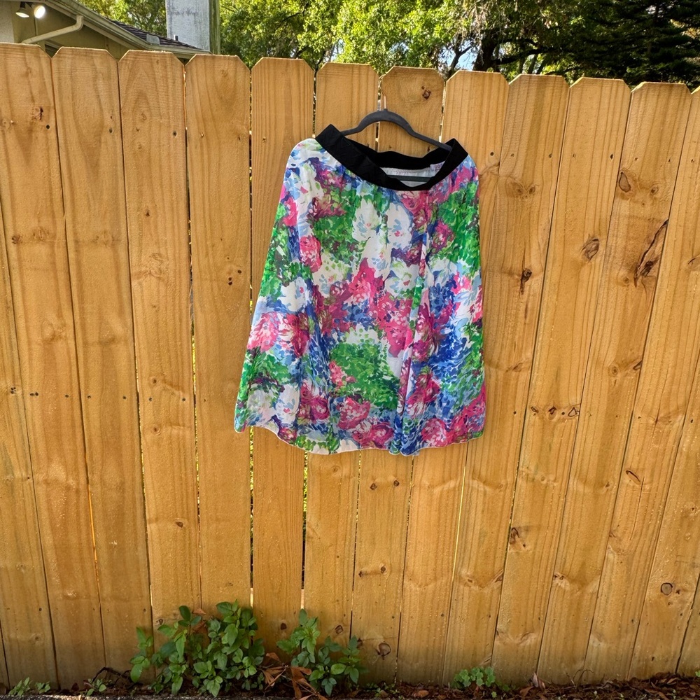 Floral A-Line Skirt vintage y2k